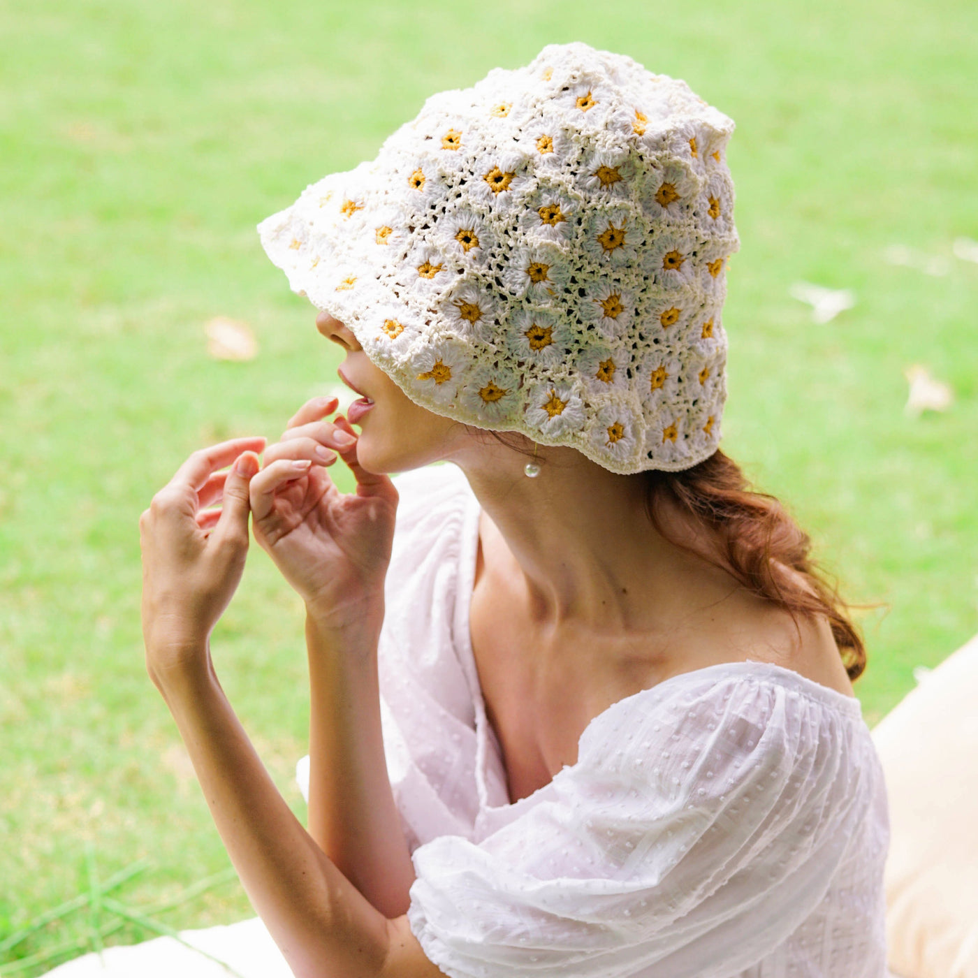 Daisy Crochet Hat