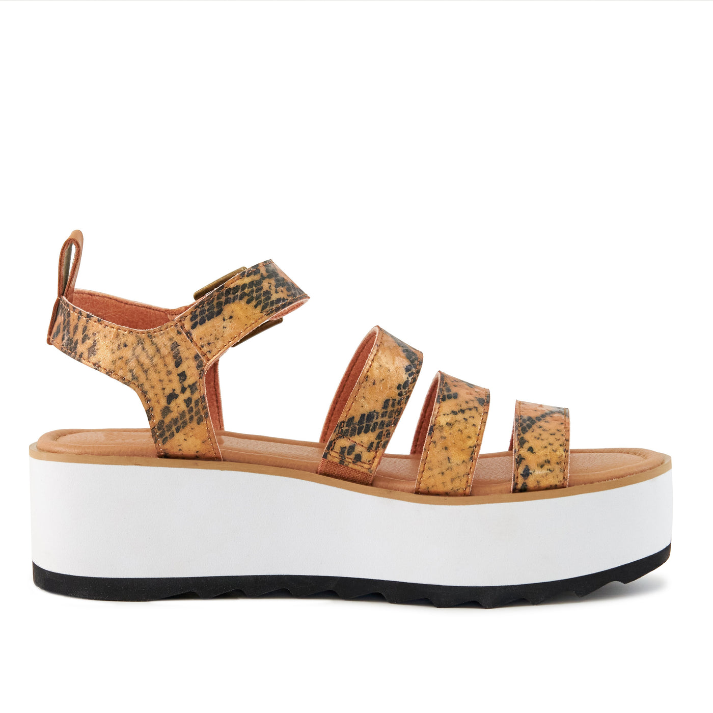 Platform Sandal Kauai Snake-Tan