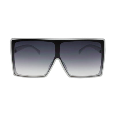 MQ Alva Sunglasses in White / Smoke