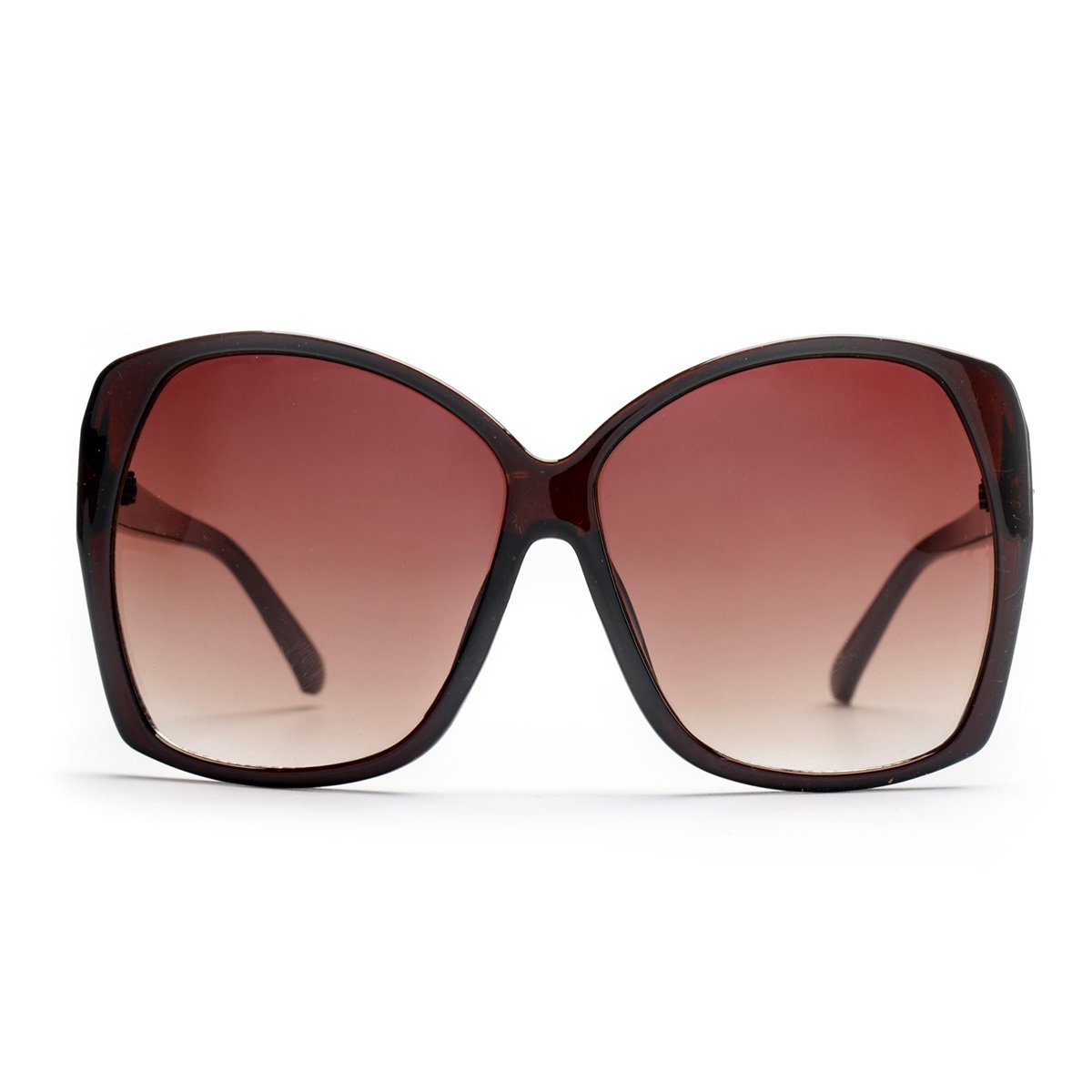 Brown Retro Oversized Sunglasses