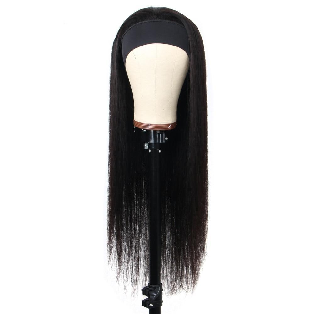 Human Hair Headband Wig - Straight