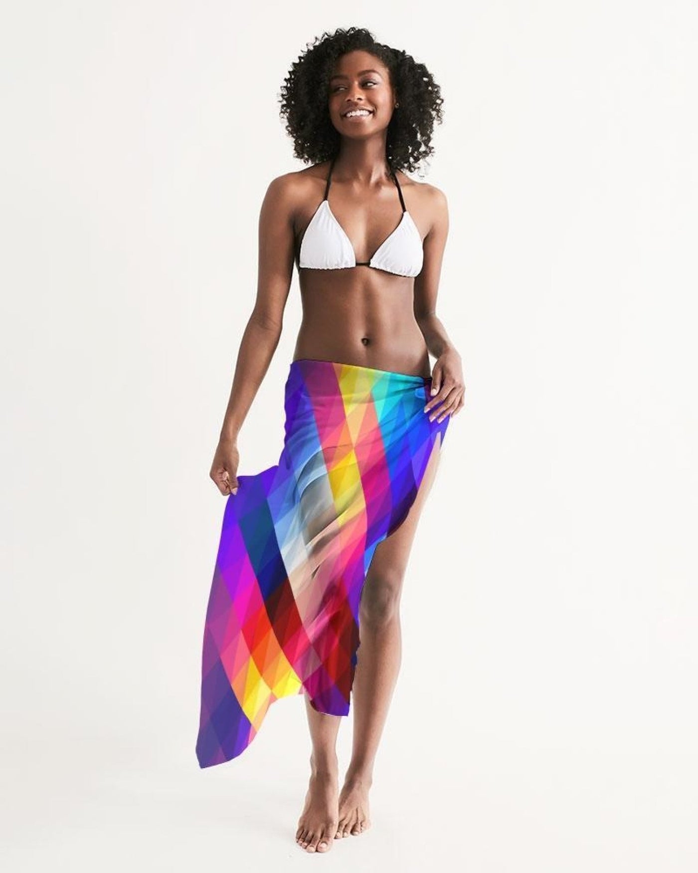 Uniquely You Sheer Sarong Swimsuit Cover Up Wrap