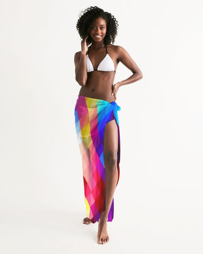 Uniquely You Sheer Sarong Swimsuit Cover Up Wrap